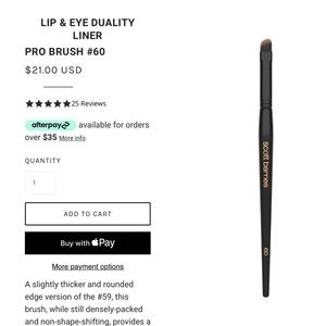 Scott Barnes Lip & Eye Liner Brush #60